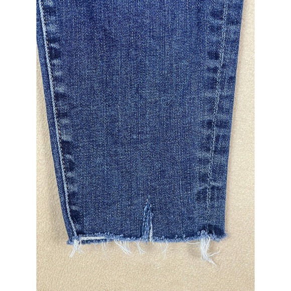 The Great The Dude Slim Jeans Womens 24 Cropped Raw Hem High Rise Button Fly - Picture 3 of 12
